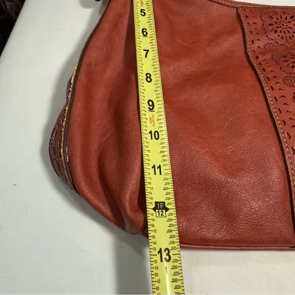 Chaps Red Hobo Bag - Picture 7 of 9